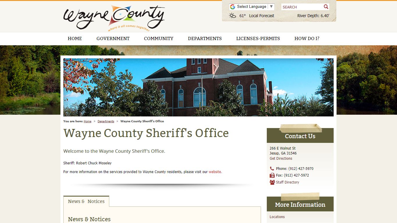 Wayne County Sheriff's Office / Wayne County, GA